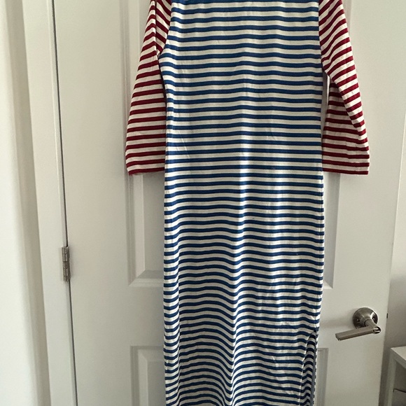🔻 J.CREW • Women’s Maxi Nautical Dress • Small • Red,White, Blue • - Picture 4 of 7
